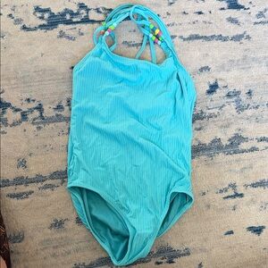 Speedo Kids Turquoise Swimsuit with Colorful Straps